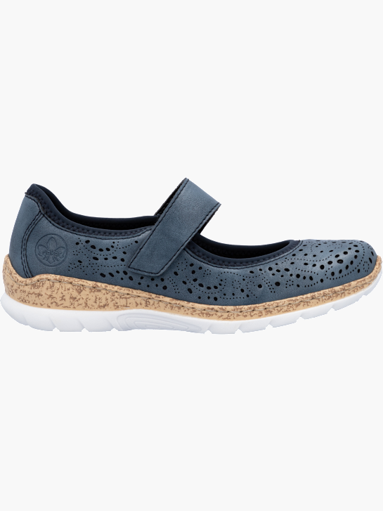 Rieker Damen Slipper Blau 141873 1
