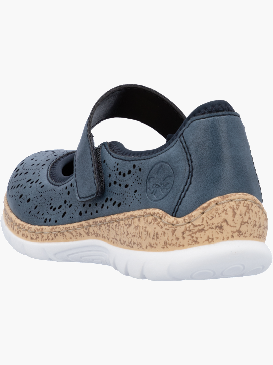 Rieker Damen Slipper Blau 141873 3