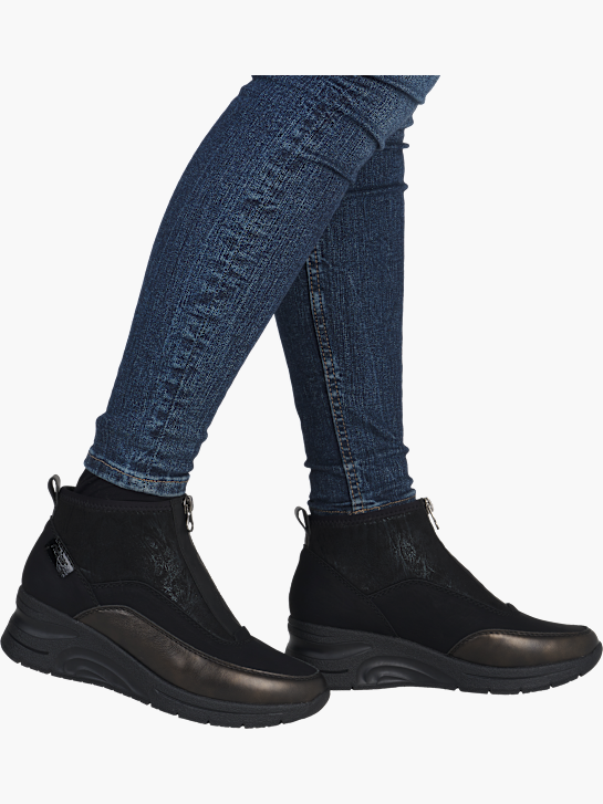 Rieker Damen Sneaker High Schwarz 141887 4