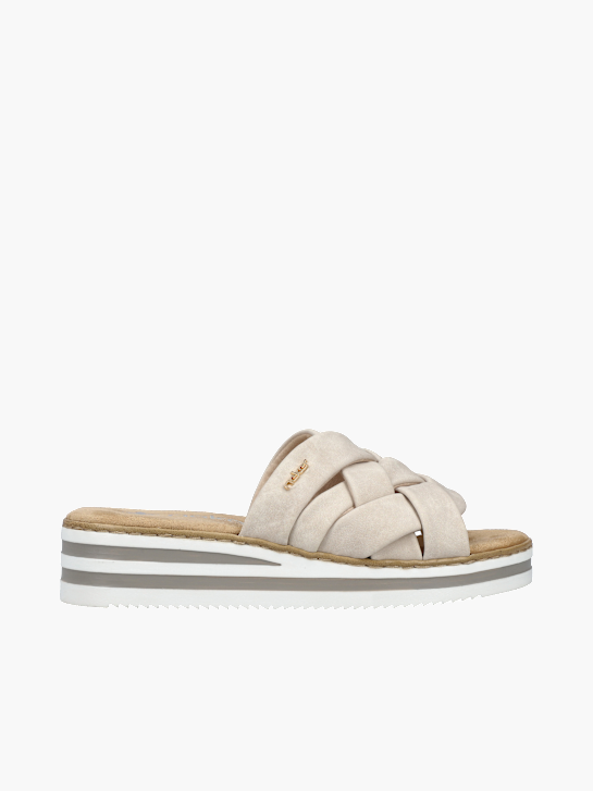 Rieker Damen Pantoletten Beige 136359 1
