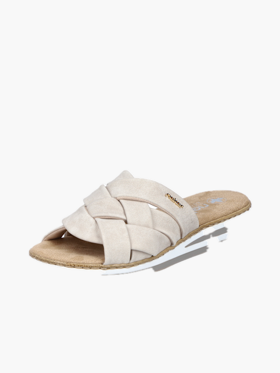 Rieker Damen Pantoletten Beige 136359 2