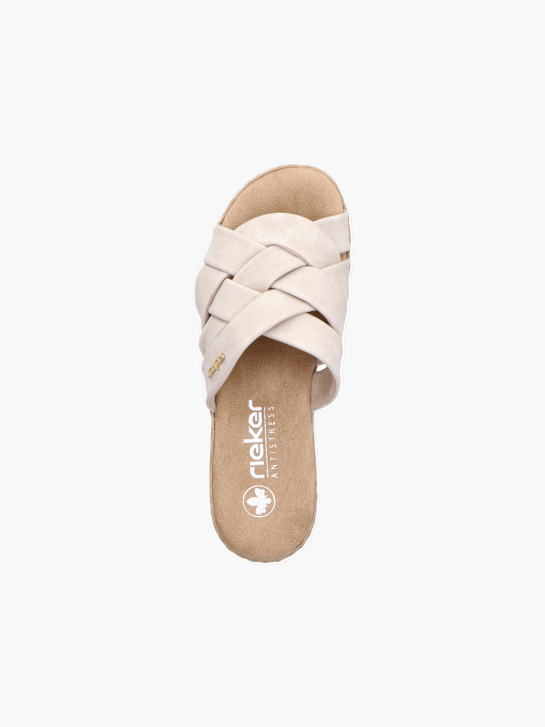 Rieker Damen Pantoletten Beige 136359 3