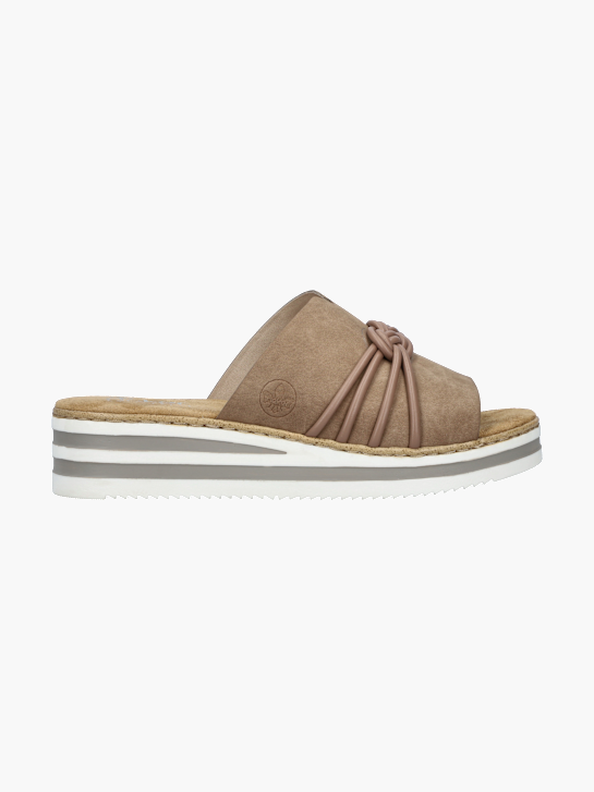 Rieker Damen Pantoletten Beige 136368 1