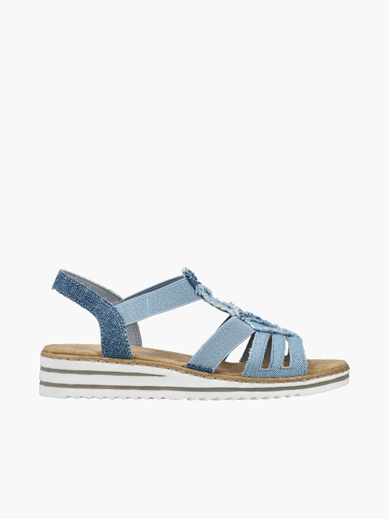 Rieker Damen Riemchensandalen Blau 136376 1