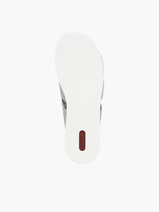 Rieker Damen Pantoletten Beige 136378 3