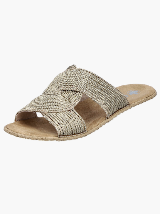 Rieker Damen Pantoletten Bronze 136369 2