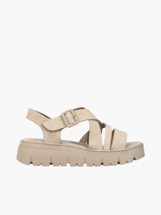 Rieker Damen Riemchensandalen Beige 136382 1