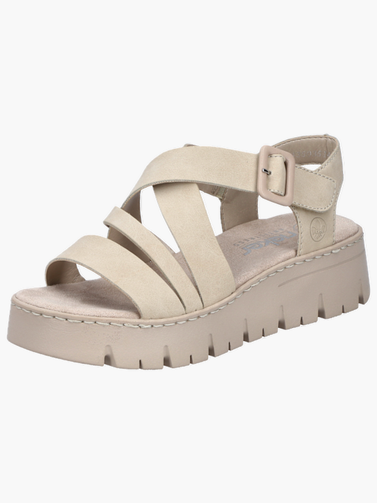 Rieker Damen Riemchensandalen Beige 136382 2