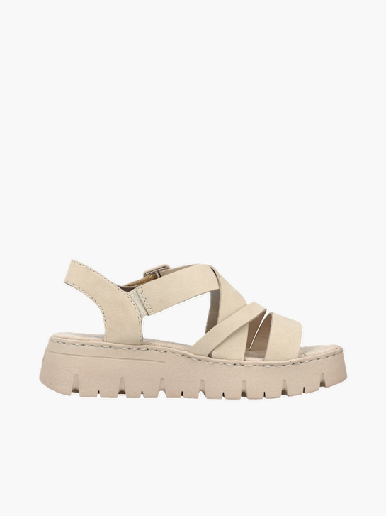 Rieker Damen Riemchensandalen Beige 136382 3
