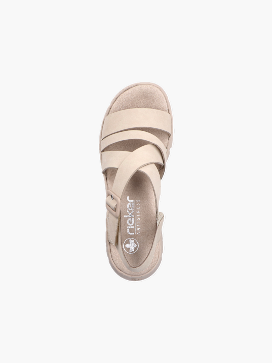Rieker Damen Riemchensandalen Beige 136382 4