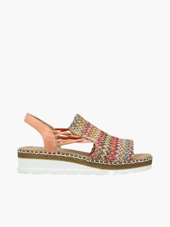 Rieker Damen Keilsandaletten Multicolor 136384 1