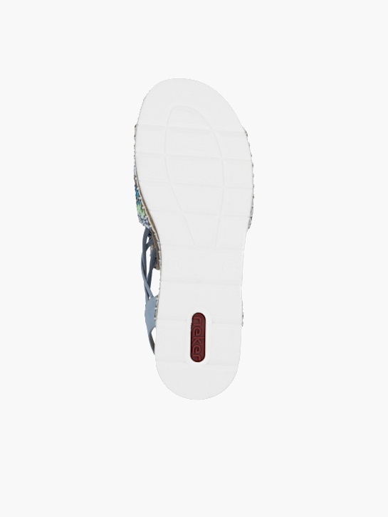 Rieker Damen Keilsandaletten Blau 136385 4
