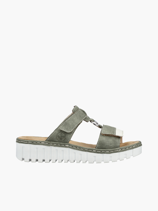 Rieker Damen Pantoletten Khaki 136393 1