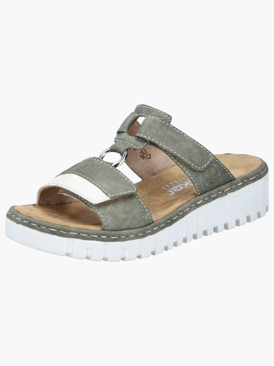 Rieker Damen Pantoletten Khaki 136393 2