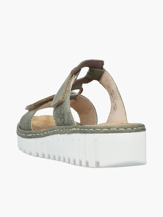 Rieker Damen Pantoletten Khaki 136393 3