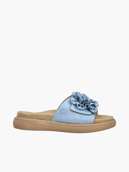 Rieker Damen Pantoletten Blau 136394 1