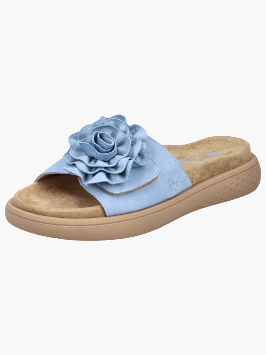 Rieker Damen Pantoletten Blau 136394 2