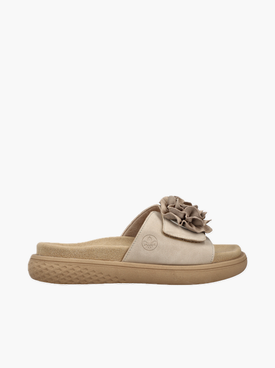Rieker Damen Pantoletten Beige 136396 1