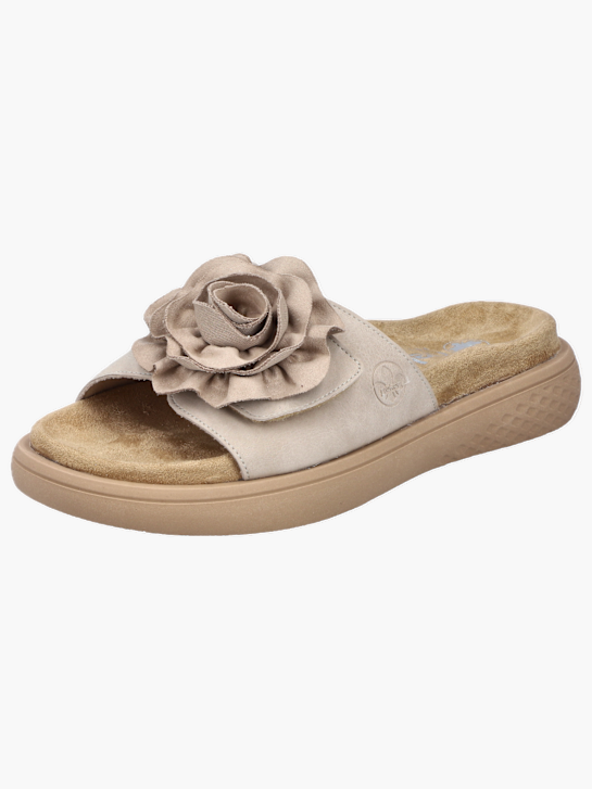 Rieker Damen Pantoletten Beige 136396 2