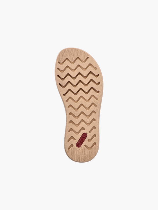 Rieker Damen Pantoletten Beige 136396 4