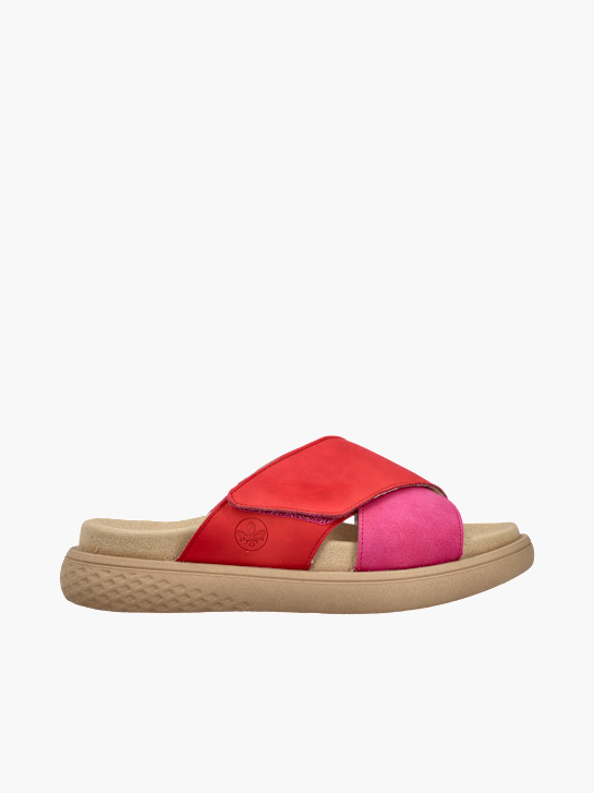 Rieker Damen Pantoletten Rot 136397 1