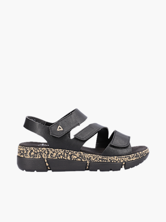 Rieker Damen Riemchensandalen Schwarz 136411 1