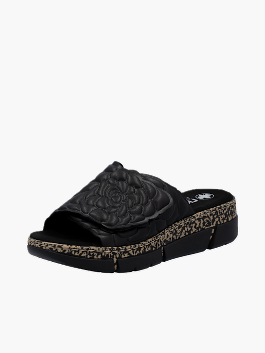 Rieker Damen Pantoletten Schwarz 136412 2