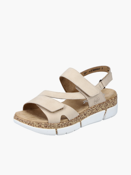 Rieker Damen Riemchensandalen Beige 136413 2
