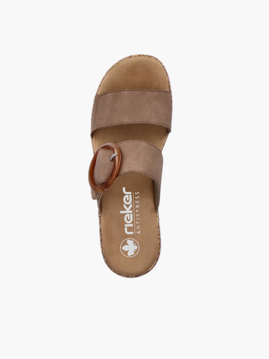 Rieker Damen Pantoletten Beige 136416 3