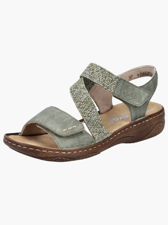 Rieker Damen Riemchensandalen Grün 136419 2