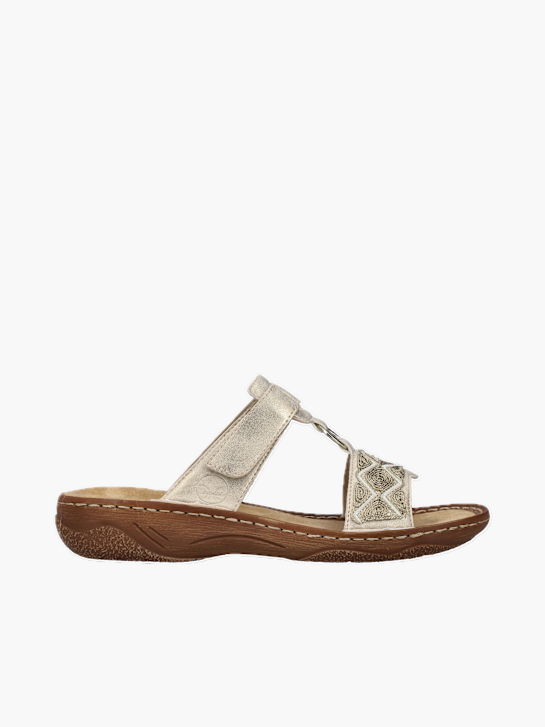 Rieker Damen Pantoletten Beige 136420 1