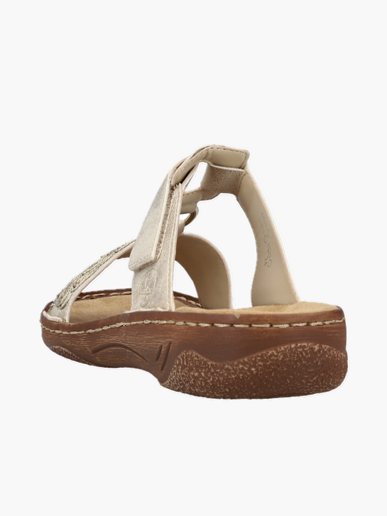 Rieker Damen Pantoletten Beige 136420 3