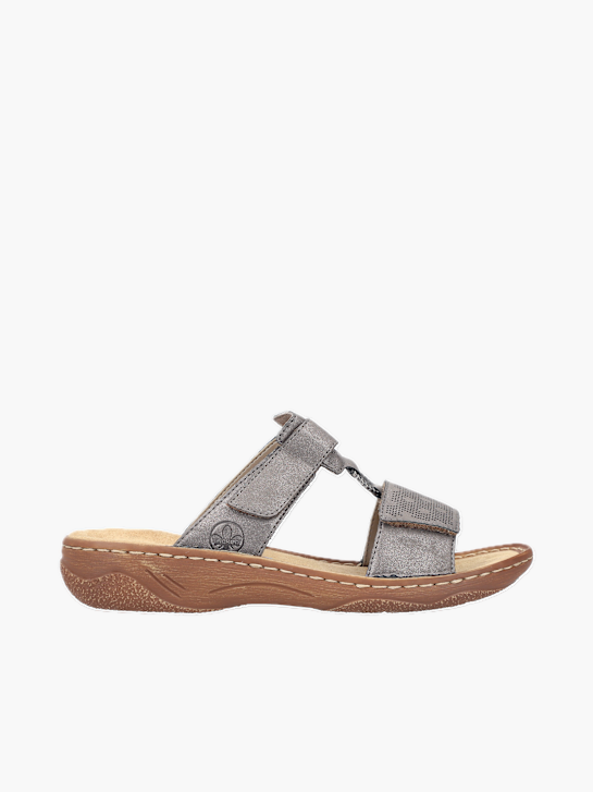 Rieker Damen Pantoletten Grau 136423 1