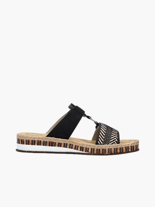 Rieker Damen Pantoletten Schwarz 136451 2