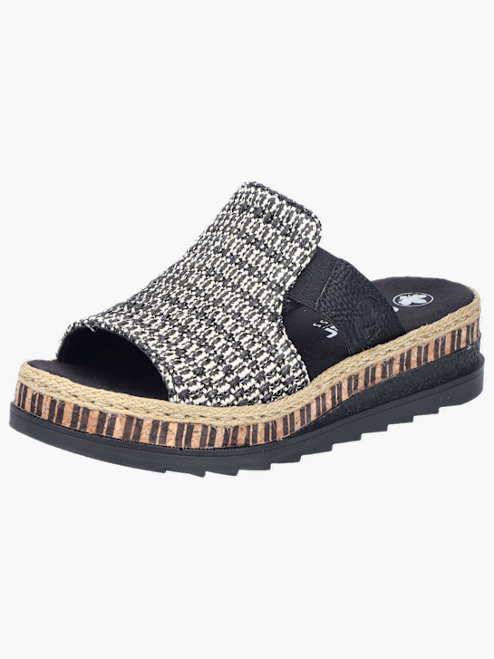 Rieker Damen Pantoletten Schwarz 136453 2