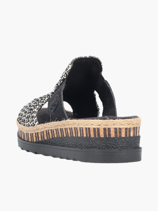 Rieker Damen Pantoletten Schwarz 136453 3
