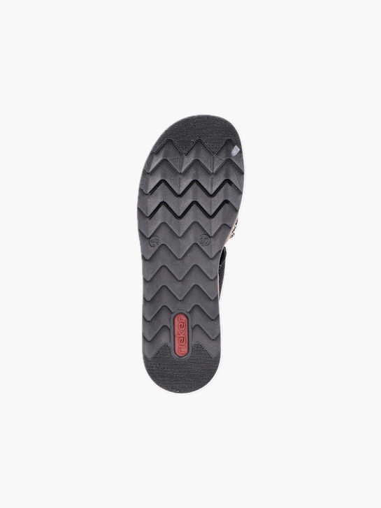 Rieker Damen Pantoletten Schwarz 136453 4