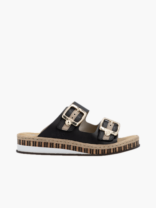 Rieker Damen Pantoletten Schwarz 136454 1