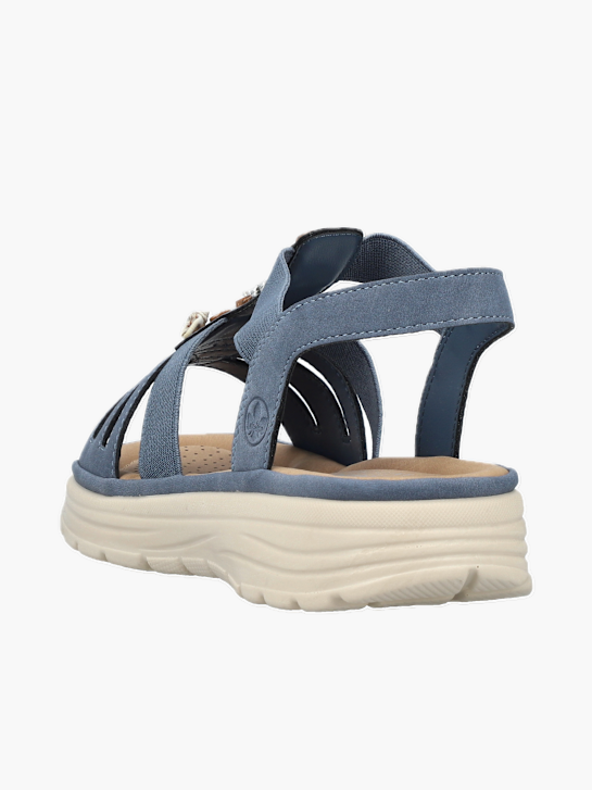 Rieker Damen Riemchensandalen Blau 136468 3