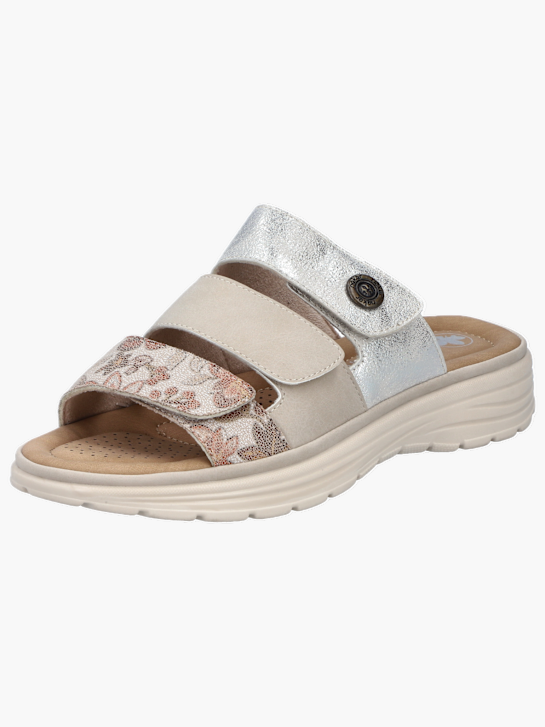 Rieker Damen Pantoletten Silber 136472 2