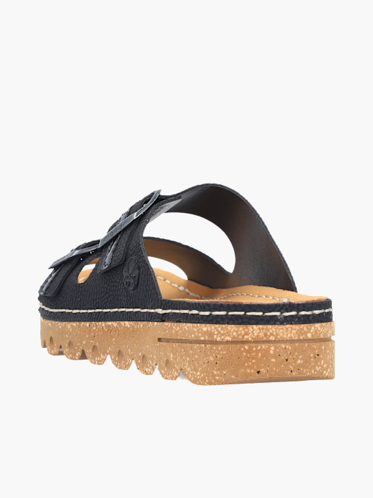 Rieker Damen Pantoletten Schwarz 136473 3