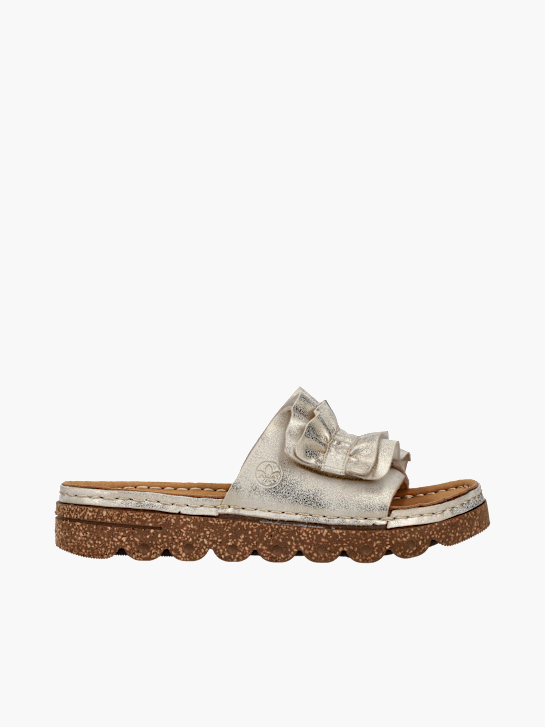 Rieker Damen Pantoletten Beige 136476 1