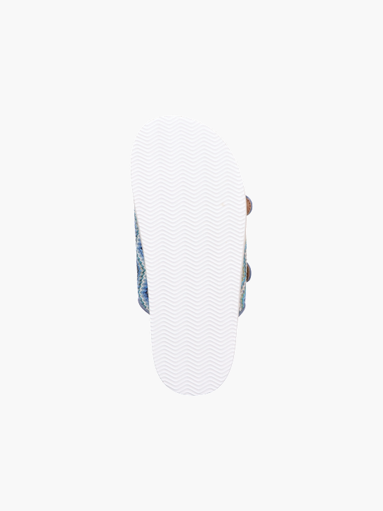 Rieker Damen Pantoletten Blau 136480 4