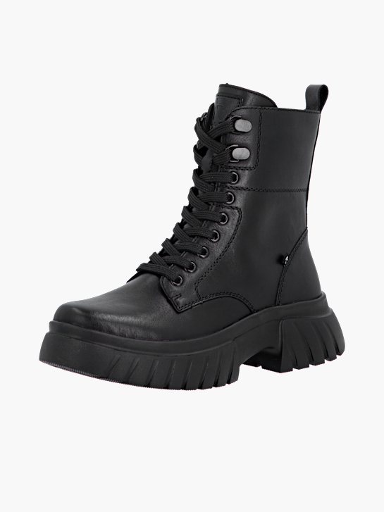 Rieker Damen Schnürstiefel Schwarz 136571 2