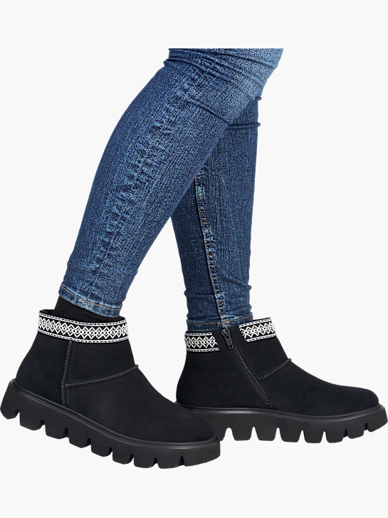 Rieker Damen Kurzstiefel Schwarz 142002 4