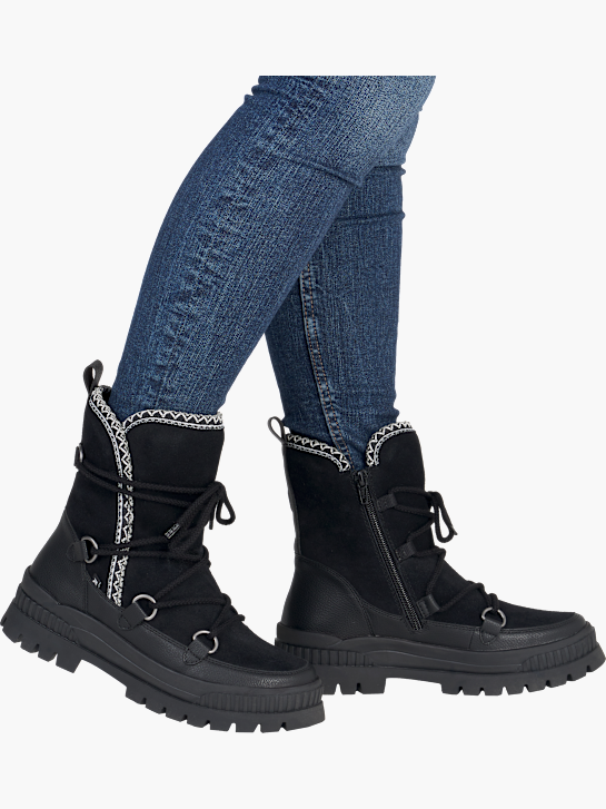 Rieker Damen Kurzstiefel Schwarz 142010 4