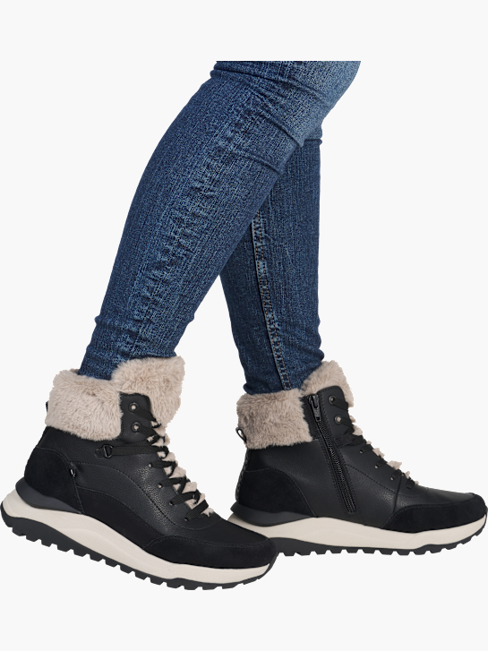 Rieker Damen Schnürstiefel Schwarz 142029 4