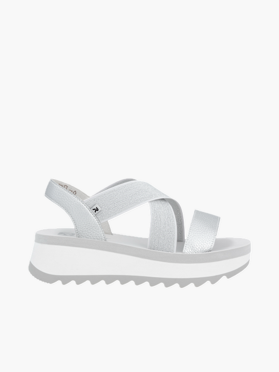 Rieker Sport Damen Riemchensandalen Silber 136628 1