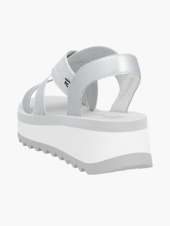 Rieker Sport Damen Riemchensandalen Silber 136628 3