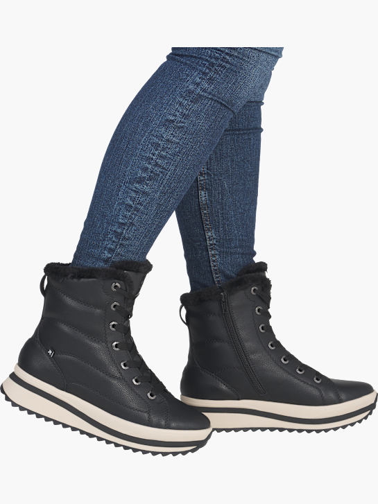 Rieker Damen Schnürstiefel Schwarz 142051 4